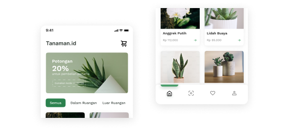 E-commerce and marketing website illustration