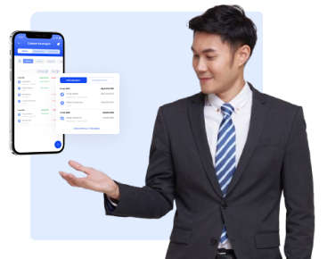 Digital Business Transformation Illustration
